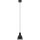 Eglo 55243 - Piekaramā lampa uz troses PRIDDY 1xE27/60W/230V, melna