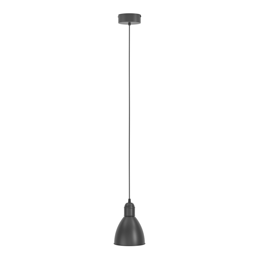 Eglo 55243 - Piekaramā lampa uz troses PRIDDY 1xE27/60W/230V, melna