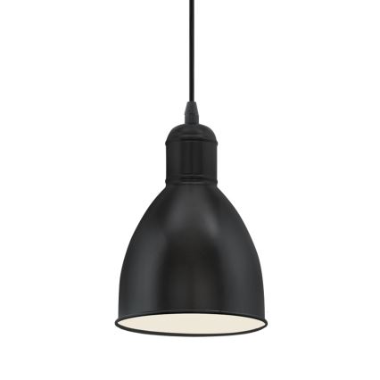 Eglo 55243 - Piekaramā lampa uz troses PRIDDY 1xE27/60W/230V, melna