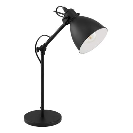 Eglo 55251 - Galda lampa PRIDDY 1xE27/40W/230V melna