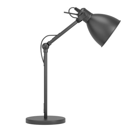 Eglo 55251 - Galda lampa PRIDDY 1xE27/40W/230V melna