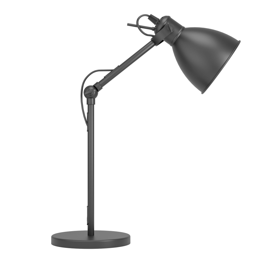 Eglo 55251 - Galda lampa PRIDDY 1xE27/40W/230V melna