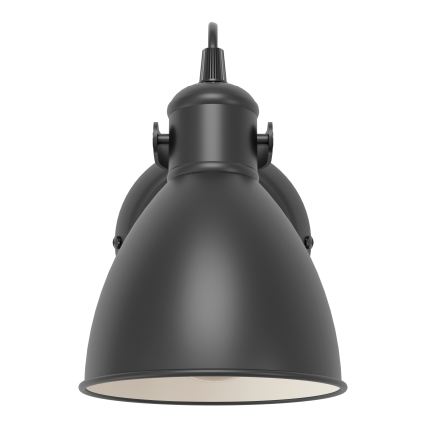Eglo 55261 - Sienas lampa PRIDDY 1xE27/40W/230V melna