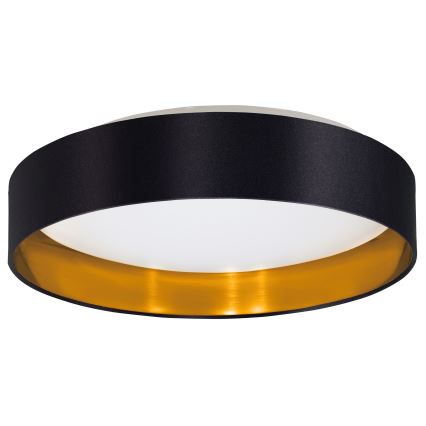 Eglo 55267 - LED griestu lampa MASERLO LED/16W/230V 3000K Ø 40,5 cm melna/vara