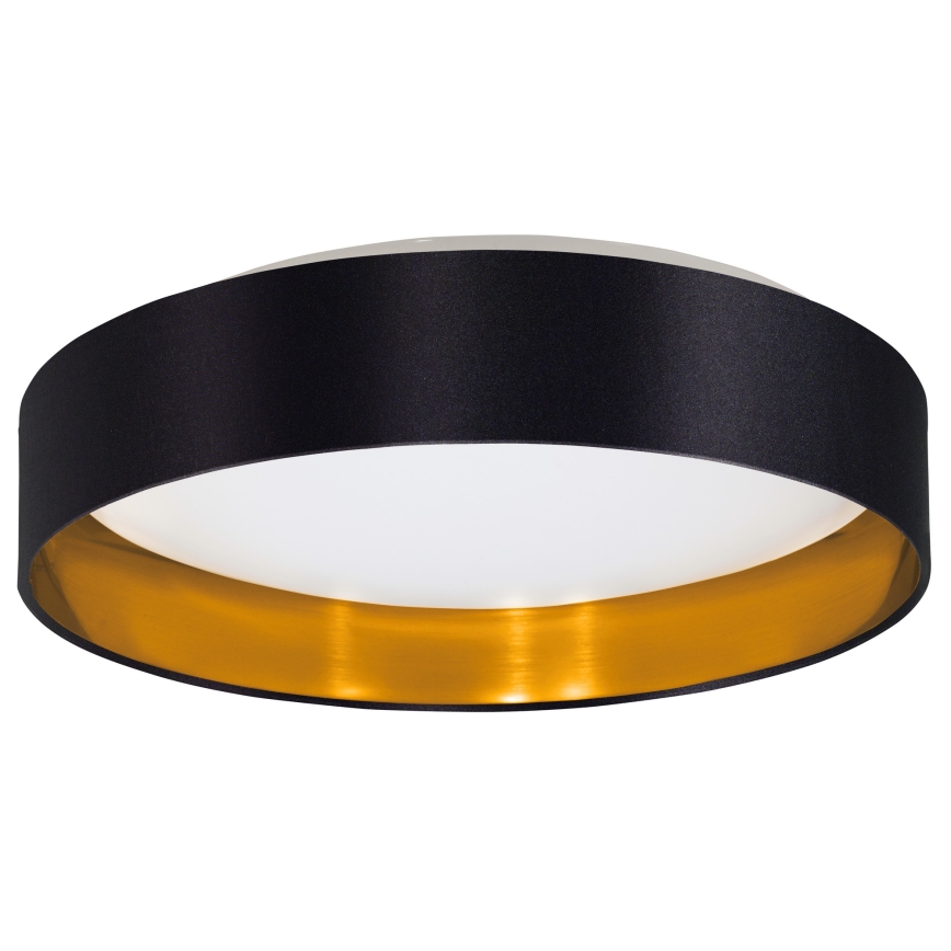 Eglo 55267 - LED griestu lampa MASERLO LED/16W/230V 3000K Ø 40,5 cm melna/vara