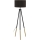 Eglo 55291 - Grīdas stāvlampa BIDFORD 1xE27/60W/230V melna/brūna