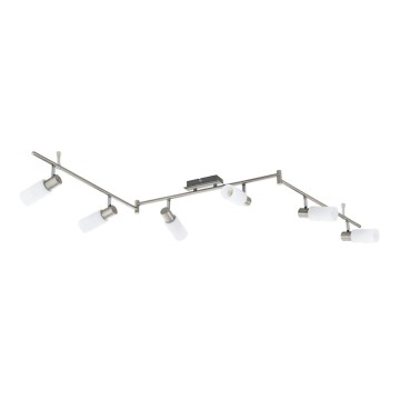 Eglo 55448 - LED spota gaismeklis 6xE14/4W/230V matēts hroms