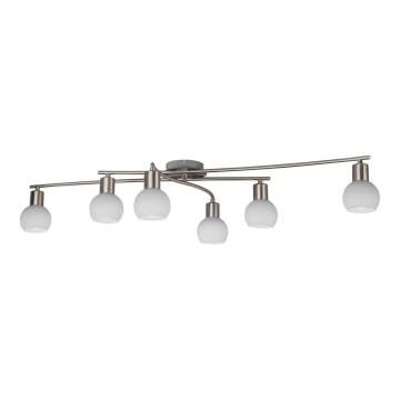 Eglo 55449 - LED virziena gaismeklis 6xE14/4W/230V matēts hroms