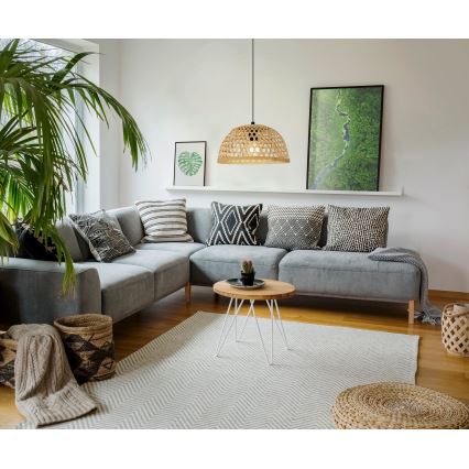 Eglo 55695 - Lustra ar auklu CLAVERDON 1xE27/40W/230V d. 37 cm bēša