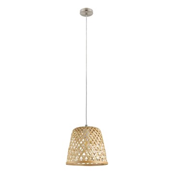 Eglo 55696 - pakaramā lampa uz vada KIRKCOLM, 1xE27/60W/230V, bēša
