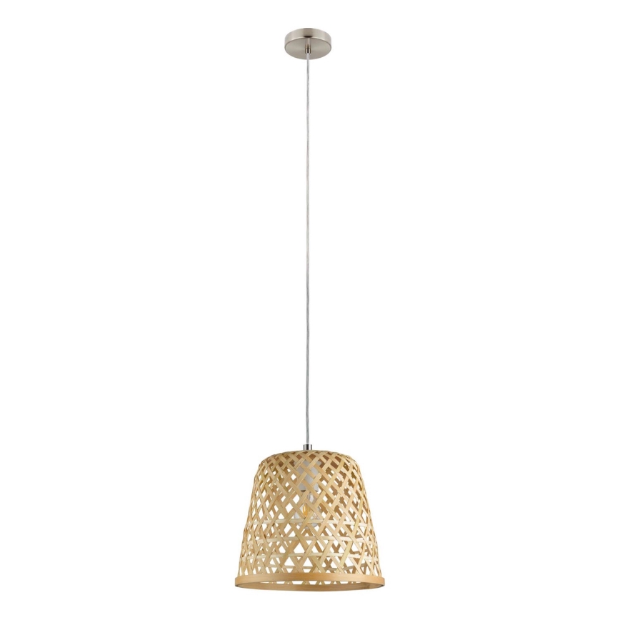 Eglo 55696 - pakaramā lampa uz vada KIRKCOLM, 1xE27/60W/230V, bēša
