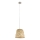 Eglo 55696 - pakaramā lampa uz vada KIRKCOLM, 1xE27/60W/230V, bēša