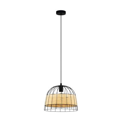 Eglo 55709 - Lustra ar auklu ANWICK 1xE27/40W/230V rotanga