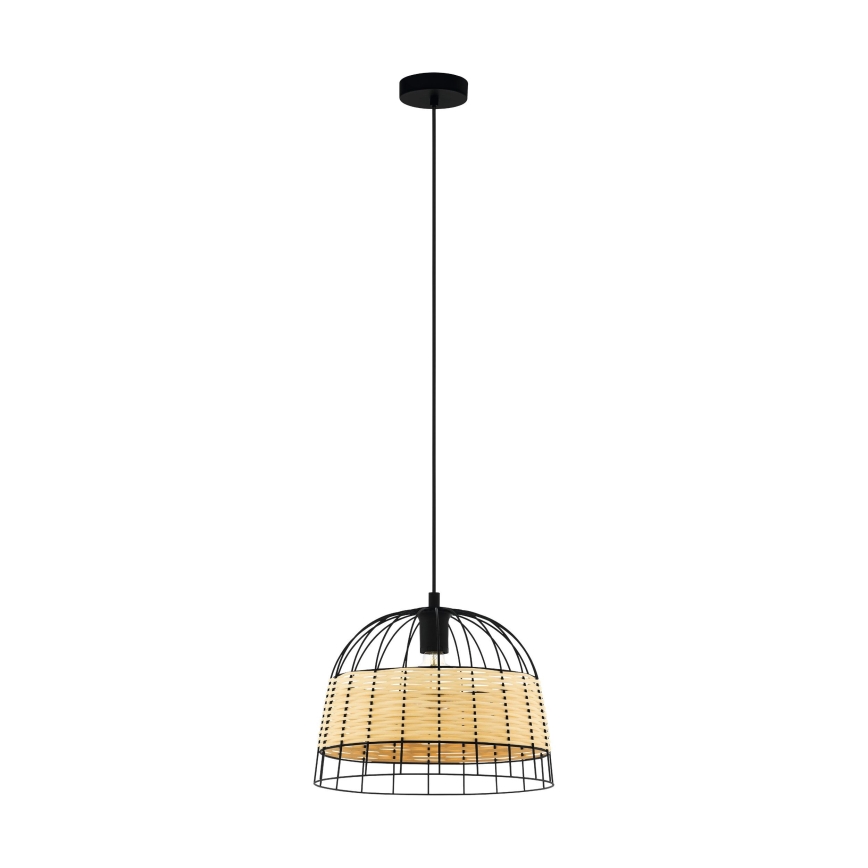 Eglo 55709 - Lustra ar auklu ANWICK 1xE27/40W/230V rotanga