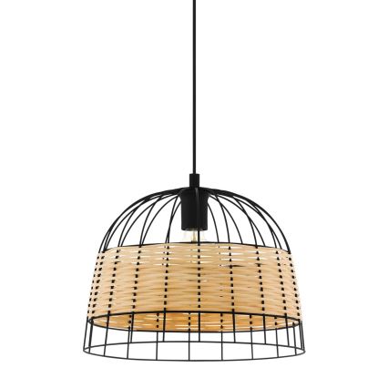 Eglo 55709 - Lustra ar auklu ANWICK 1xE27/40W/230V rotanga