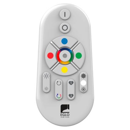 Eglo 55784 - LED RGBW Āra lampa MONTEROLO-C 1xE27/9W/230V IP65 d. 39 cm + tālvadības pults