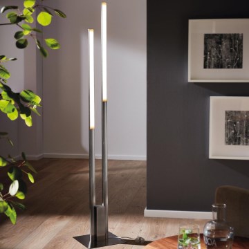 Eglo 55972 - LED RGBW regulējama grīdas lampa FRAIOLI-C LED/34W/230V 2700-6500K matēts hroms + ar tālvadības pulti