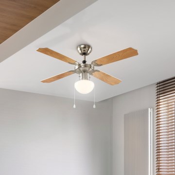 Eglo 56035 - LED griestu ventilators, 1x E27 / 4,9 W / 230 V / 3000 K, Ø 106,6 cm