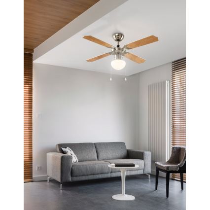 Eglo 56035 - LED griestu ventilators, 1x E27 / 4,9 W / 230 V / 3000 K, Ø 106,6 cm