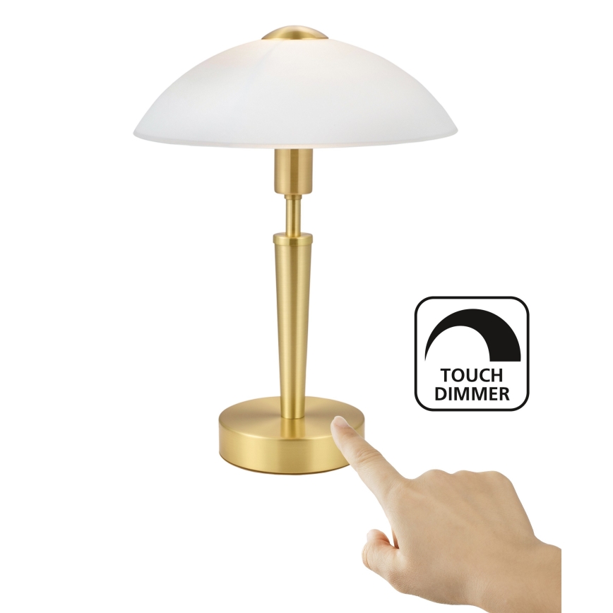 Eglo 56252 - LED regulējama galda lampa SOLO 1xE14/4,5W/230V zelta krāsā