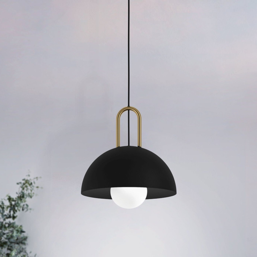 Eglo 56459 - Lustra uz vada CALMANERA 1xE27/40W/230V melna