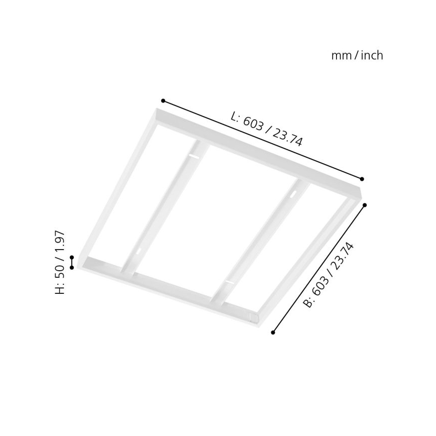 Eglo - Griestu paneļa rāmis 603x603mm
