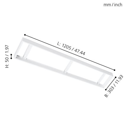 Eglo - Griestu paneļa rāmis 1205x303mm