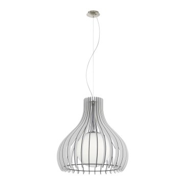 Eglo 61715 - Lustra ar auklu TINDORI 1xE27/60W/230V d. 50 cm balta