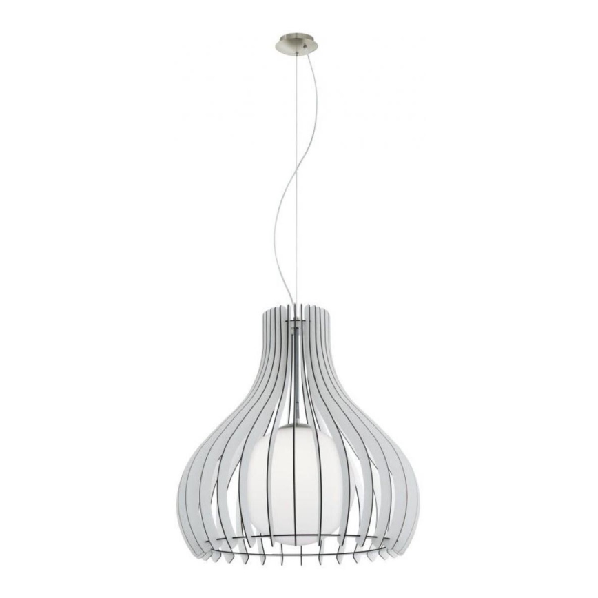 Eglo 61716 - Lustra ar auklu TINDORI 1xE27/60W/230V d. 60 cm balta