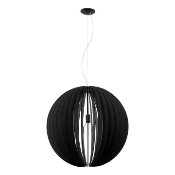 Eglo 63254 - Lustra ar auklu COSSANO PRO 1xE27/60W/230V d. 70 cm melna