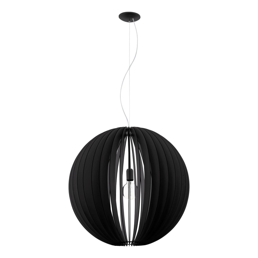 Eglo 63254 - Lustra ar auklu COSSANO PRO 1xE27/60W/230V d. 70 cm melna