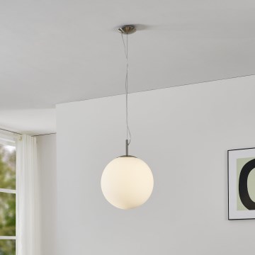 Eglo 63269 - Pakaramais gaismeklis uz vada PIEDALE 1xE27/60W/230V Ø 35 cm matēts hroms