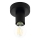 Eglo 64104 - Griestu lampa IGUALA 1xE27/40W/230V melna