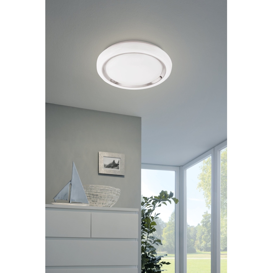 Eglo 64529 - LED RGBW Aptumšojama griestu lampa CAPASSO-C LED/17W/230V balta