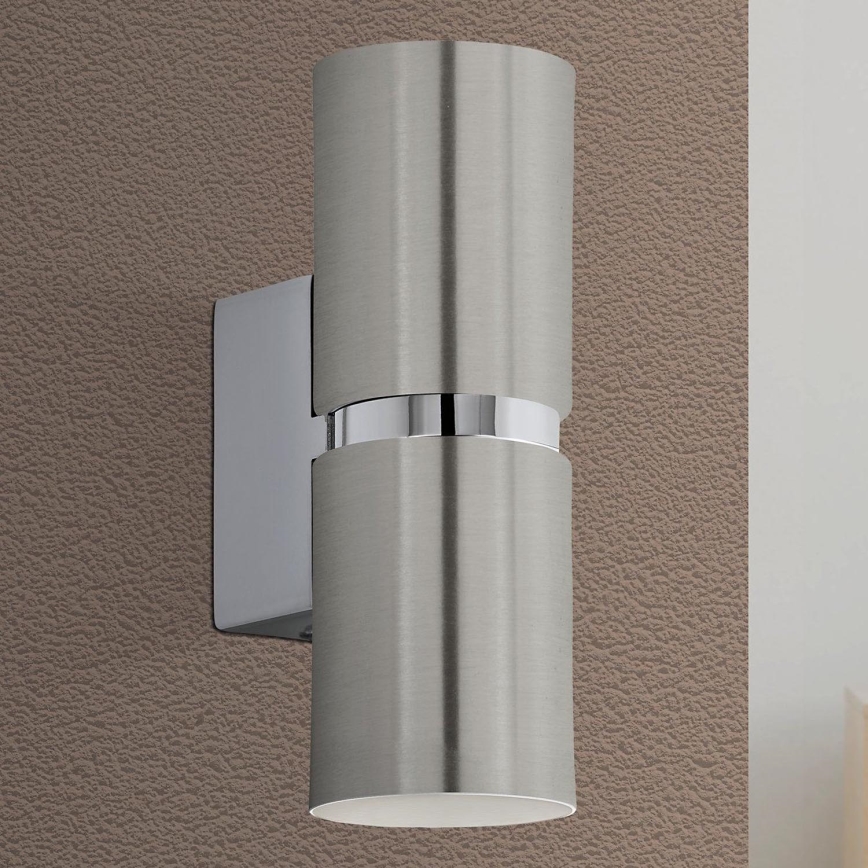Eglo 64794 - LED Sienas lampa PASSA PRO 2xGU10/3,3W/230V 3000K matēts hroms