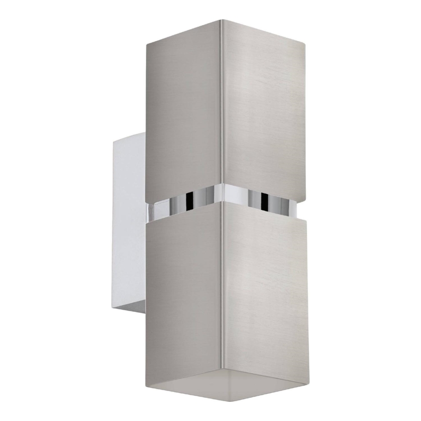 Eglo 64797 - LED Sienas lampa PASSA PRO 2xGU10/3,3W/230V 3000K matēts hroms