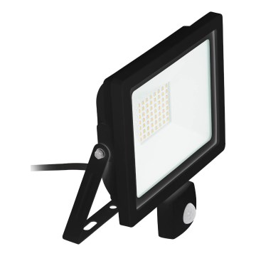 Eglo 64869 - LED Prožektors ar sensoru FILETTI LED/10W/230V 3000K IP44 melna