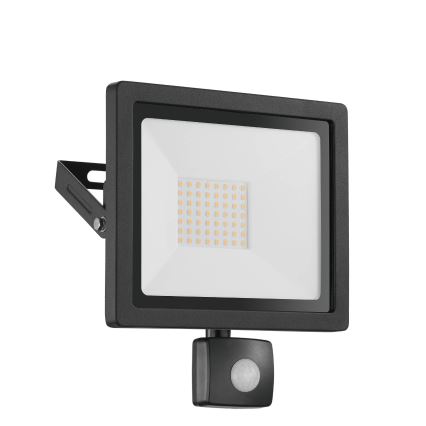 Eglo 64869 - LED Prožektors ar sensoru FILETTI LED/10W/230V 3000K IP44 melna