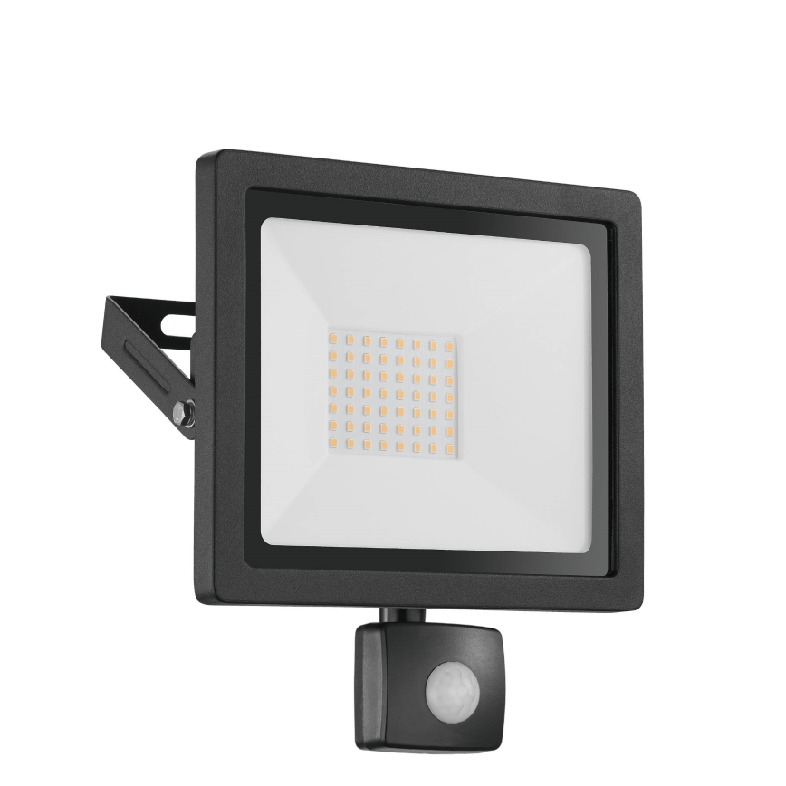 Eglo 64871 - LED Prožektors ar sensoru FILETTI LED/20W/230V 3000K IP44 melna