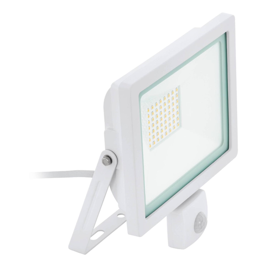 Eglo 64874 - LED Prožektors ar sensoru FILETTI LED/10W/230V 3000K IP44 balta