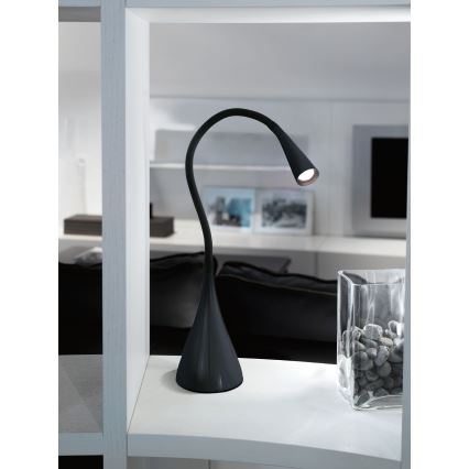 Eglo 64975 - LED Aptumšojama pielāgojama galda lampa SNAPORA PRO LED/3,5W/230V 3000K melna