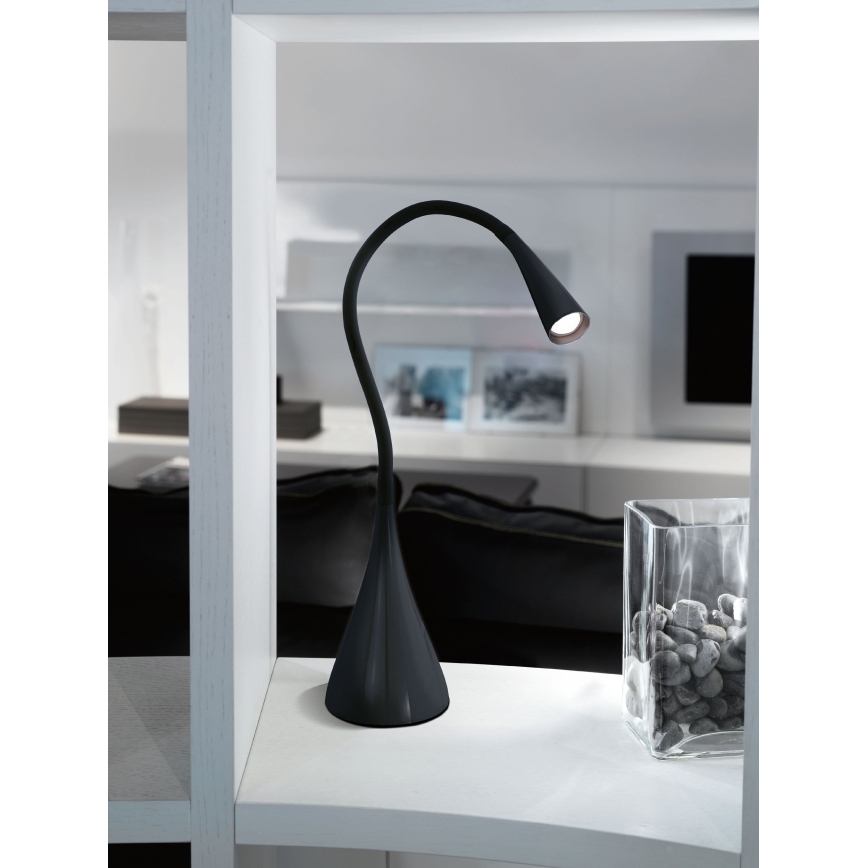 Eglo 64975 - LED Aptumšojama pielāgojama galda lampa SNAPORA PRO LED/3,5W/230V 3000K melna