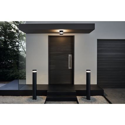 Eglo 65038 - LED āra sienas gaismeklis MELZO PRO LED/11W/230V 3000K IP44 melns