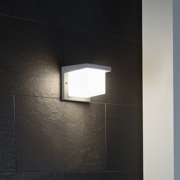 Eglo 65045 - LED Āra sienas lampa DESELLA PRO LED/10W/230V IP54 sudraba