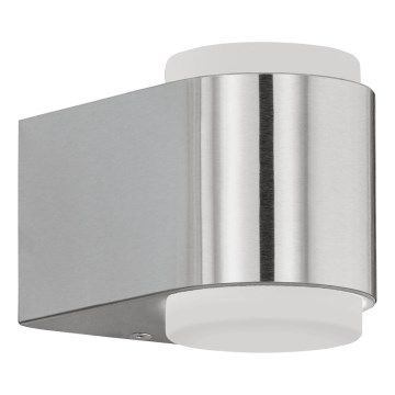 Eglo 65054 - LED Āra sienas lampa BRIONES PRO 2xLED/3W/230V IP44 spīdīgi hromēts