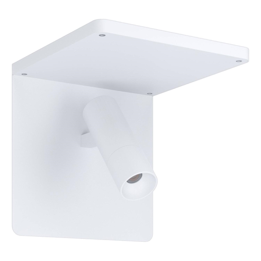 Eglo 67562 - LED Sienas lampa ar plauktu CIGLIE LED/8,1W/230V balta