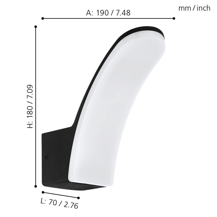 Eglo 74019 - LED Āra sienas lampa LACONELLA LED/11,5W/230V 3000K IP44