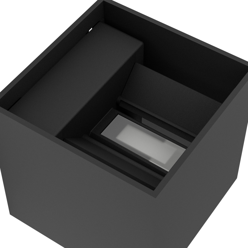 Eglo - LED ar regulējamu spilgtumu āra uzlādējamais sienas gaismeklis ar kustības un krēslas sensoru LED/2,2W/5V IP44 melns