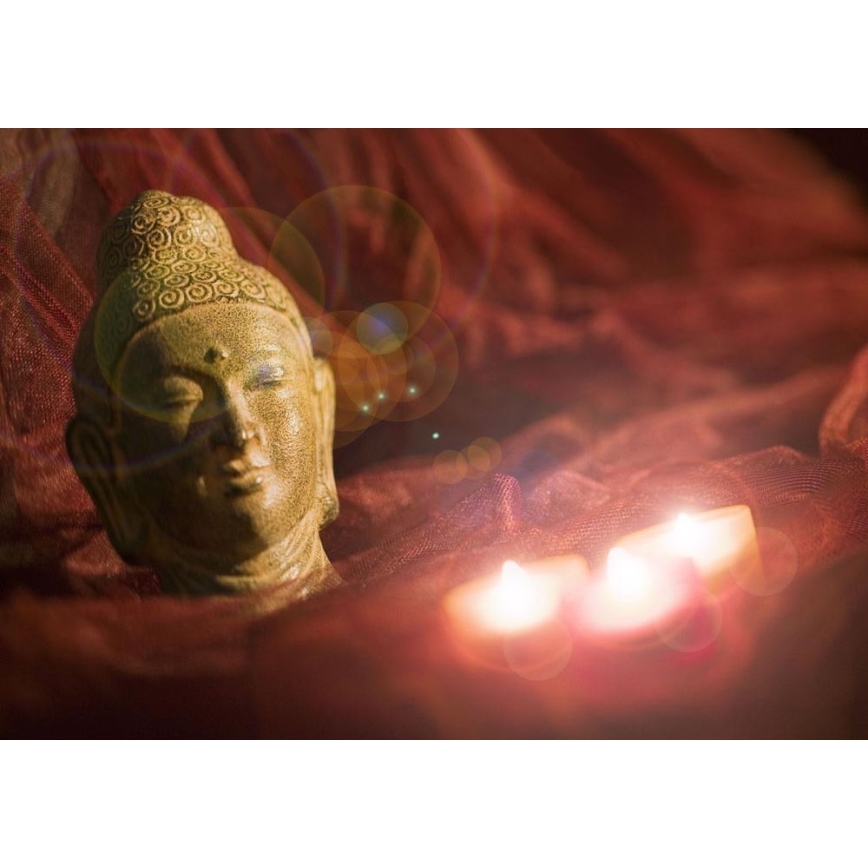 Eglo 75039 - LED Spīdošs dekoratīvs attēls BUDDHA 3xLED/0,02W/2xAA 30x45 cm