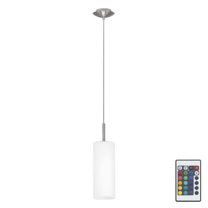 Eglo 75251 - LED RGB Aptumšojama lustra ar auklu ELLUNO-C E27/7,5W/230V + tālvadības pults